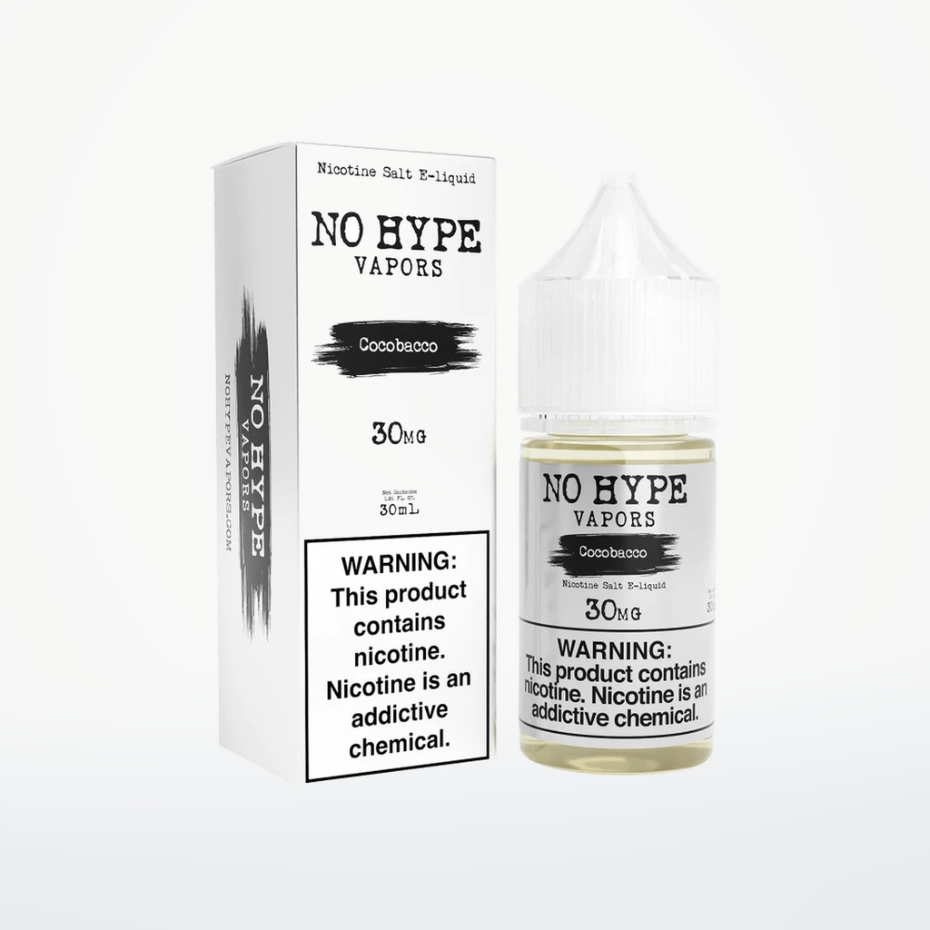NO HYPE VAPORS SALT - COCOBACCO - 30ML-30MG - SKU F1-44