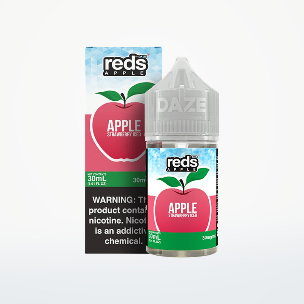 REDS 7DAZE SALT SERIES - 7DAZE STRAWBERRY ICED - 30ML-30MG - SKU G1-2