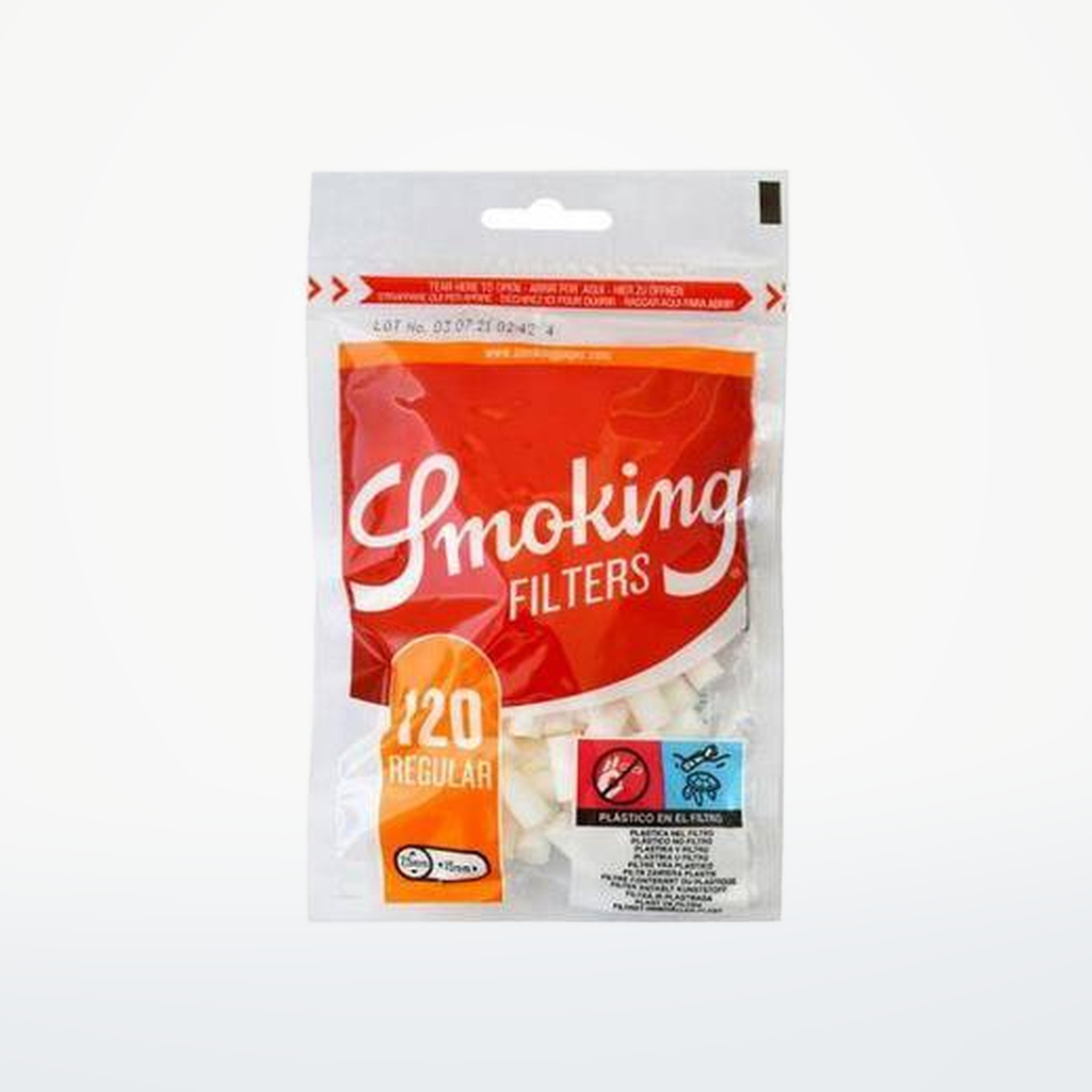 SMOKING REGULAR CLASSIC FITER 7.5MM ORANGE 25 - SKU E1-17