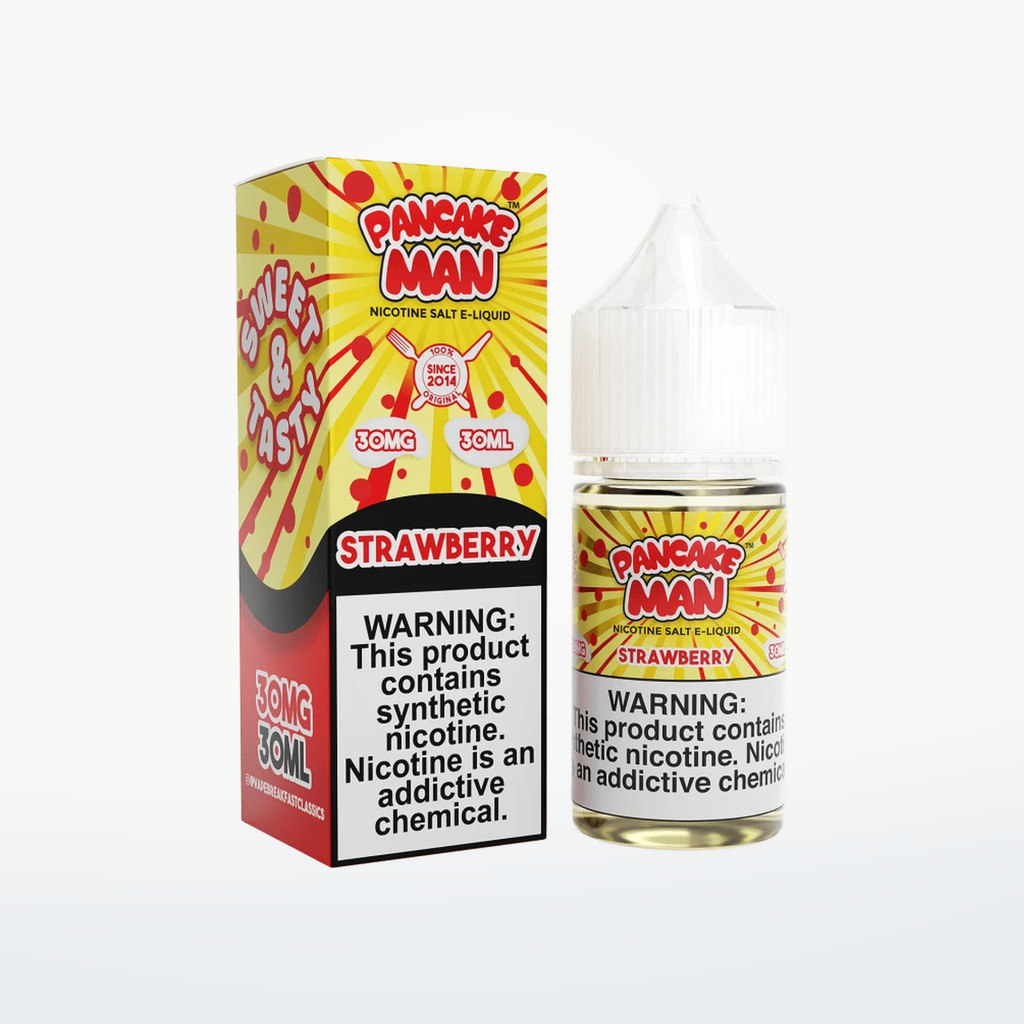 VAPE BREAKFAST CLASSICS SALT - PANCAKE MAN STRAWBERRY - 30ML-30MG - SKU G1-9