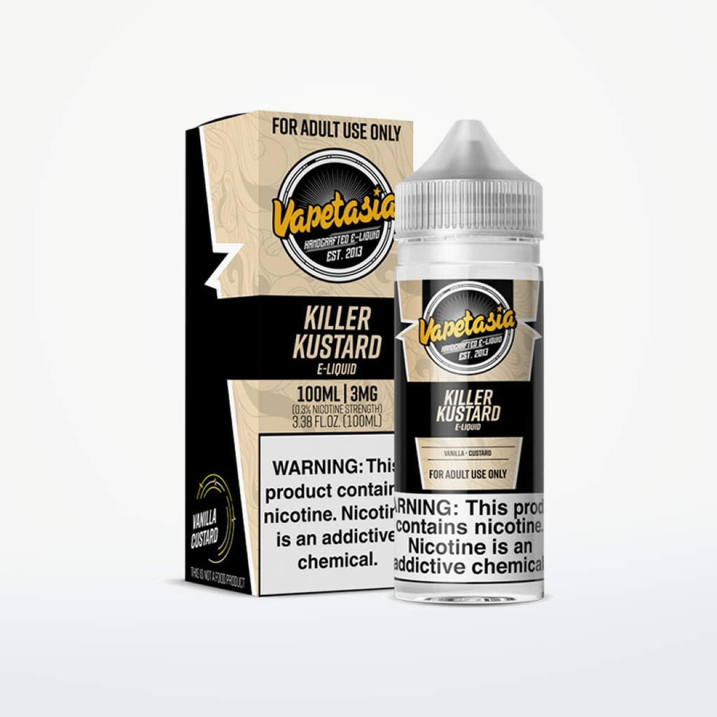VAPETASIA - KILLER KUSTARD ORIGINAL - 100ML-6MG - SKU G3-33