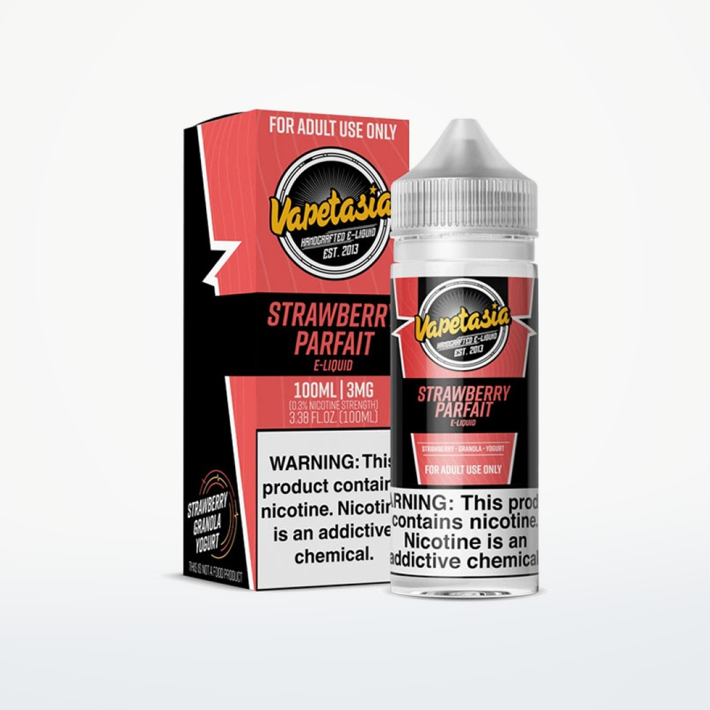 VAPETASIA - STRAWBERRY PARFAIT - 100ML-6MG - SKU G3-30
