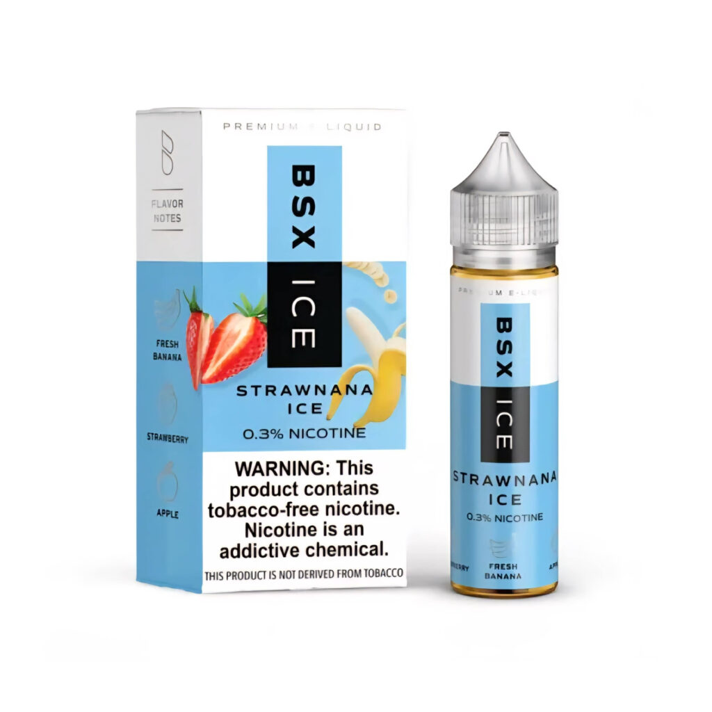 GLAS BASIX BSX ICE SERIES - STRAWNANA ICE - FREEBASE-60ML-6MG