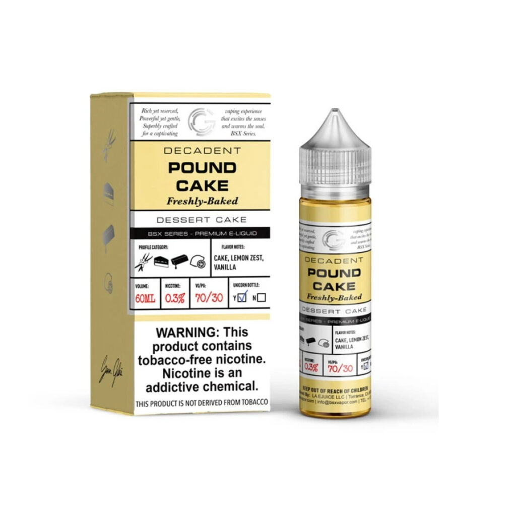 GLAS BASIX BSX SERIES - POUND CAKE - FREEBASE-60ML-6MG