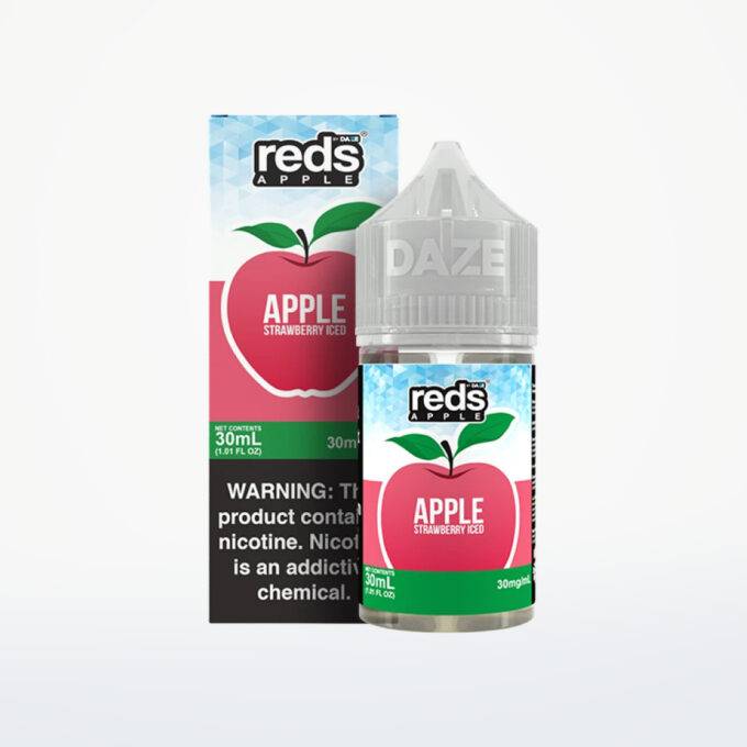 REDS 7DAZE SALT SERIES - 7DAZE STRAWBERRY ICED - 30ML-30MG