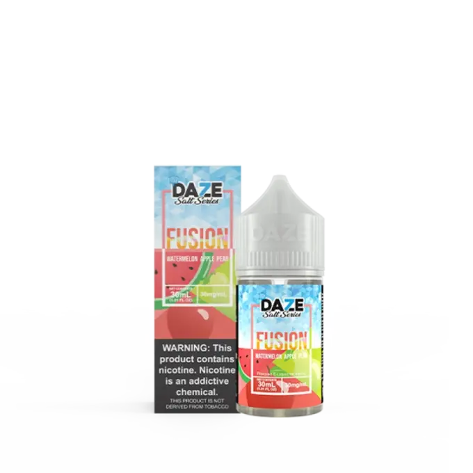 7DAZE FUSION TFN SALT - WATERMELON APPLE PEAR ICED - 30ML