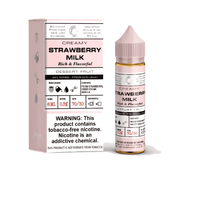 GLAS BASIX BSX SERIES - STRAWBERRY MILK - 6MG-FREEBASE-60ML-6MG