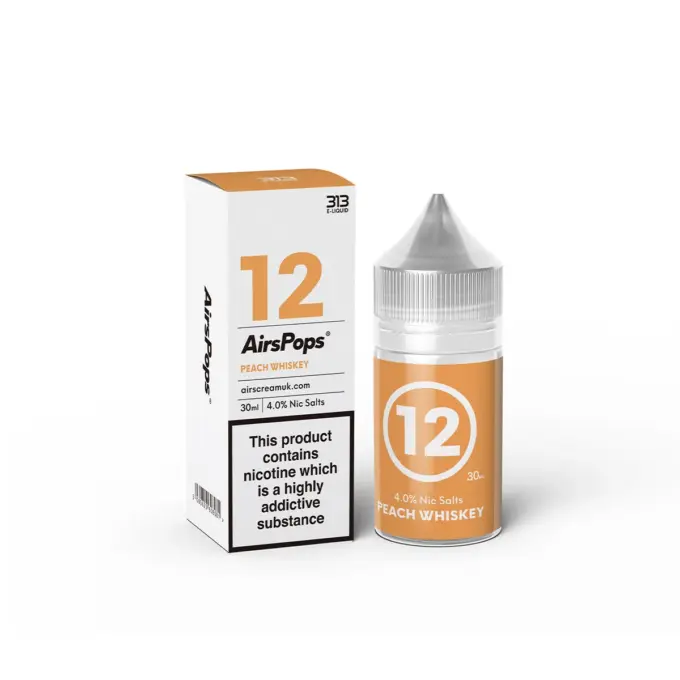 AIRSCREAM-NO.12-PEACH WHISKEY-SALT-30ml-40MG