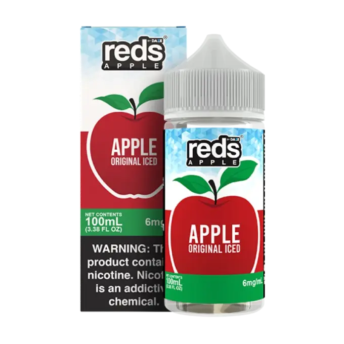 7DAZE REDS APPLE JUICE - APPLE ORIGINAL ICED - 100ML-6MG