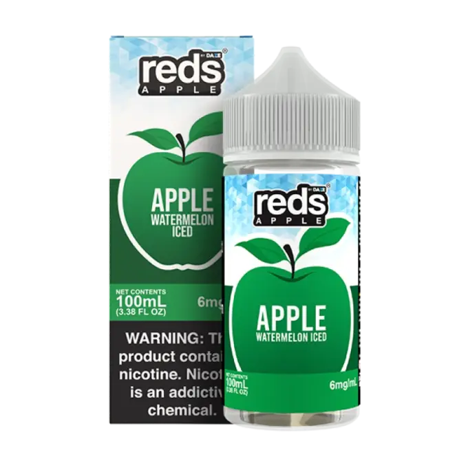 7DAZE REDS APPLE JUICE - WATERMELON ICED - 100ML-6MG