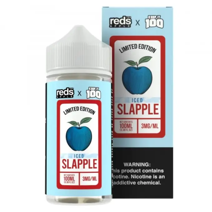 7DAZE X KEEP IT 100 - SLAPPLE ICED - 100ML-6MG
