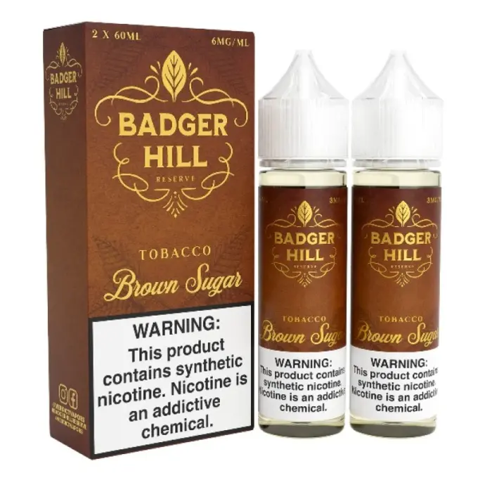 BADGER HILL - BROWN SUGAR - 120ML（60ML*2）