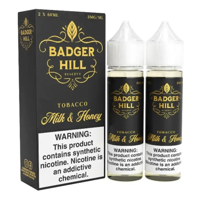 BADGER HILL - MILK & HONEY - 120ML（60ML*2）