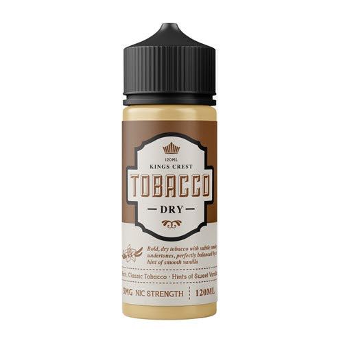 KINGS CREST-TOBACCO DRY-FREEBASE-120ML-6MG